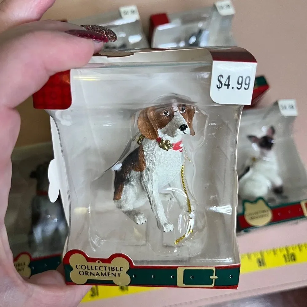 NEW 5pc Pets Dog Cat Christmas Ornaments